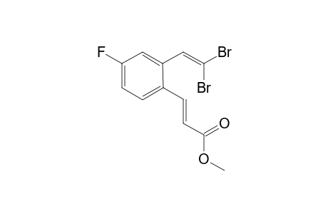 (E)-methyl 3-(2-(2,2-dibromovinyl)-4-fluorophenyl)acrylate