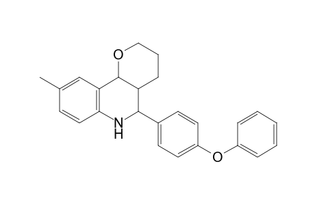 5-(p-Phenoxyphenyl)-9-methyl-3,4,4a,5,6,10b-hexahydro-2H-pyrano[3,2-c]quinoline