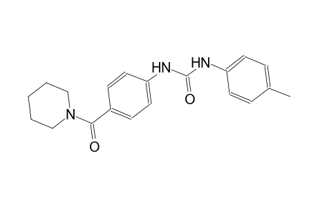 N-(4-methylphenyl)-N'-[4-(1-piperidinylcarbonyl)phenyl]urea