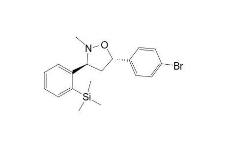 (3R*,5R*)-5-(4-Bromophenyl)-2-methyl-3-(2-trimethylsilylphenyl)isoxazolidine
