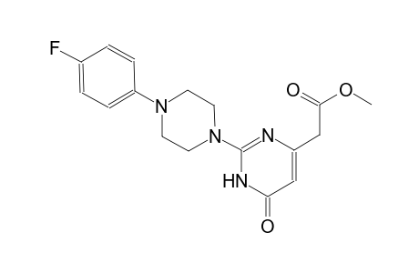 4-pyrimidineacetic acid, 2-[4-(4-fluorophenyl)-1-piperazinyl]-1,6-dihydro-6-oxo-, methyl ester