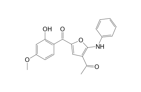 1-{5-[(2-Hydroxy-4-methoxyphenyl)carbonyl]-2-( phenylamino)furan-3-yl}ethan-1-one