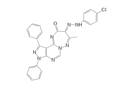 6-(4-Chlorophenylhydrazono)-1,3-diphenyl-7-methyl-1H-pyrazolo[3',4':4,5]pyrimido[1,6-b][1,2,4]triazepin-5(6H)-one