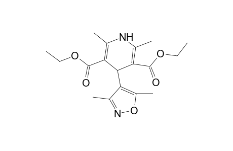 3,5-Pyridinedicarboxylic acid, 4-(3,5-dimethyl-4-isoxazolyl)-1,4-dihydro-2,6-dimethyl-, diethyl ester