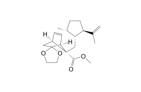Methyl (1'R,4'S,7'S,1''R,2''R,5''R0-7'-[[5''-Methyl-2''-(1'''-methylethenyl)cyclopentyl]methyl]bicyclo[2.2.1]hept-5'-ene-2'-spiro-2-[1,3]dioxolane-7'-carboxylate
