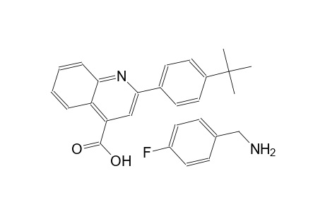 2-(4-tert-butylphenyl)-4-quinolinecarboxylic acid compound with (4-fluorophenyl)methanamine (1:1)