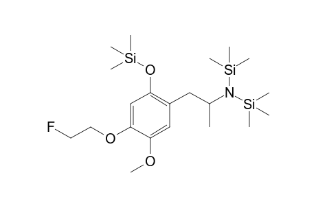 2,5-Dimethoxy-4-(2-fluoroethoxy)amphetamine-A (-CH3) 3TMS