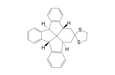 (4b'.alpha.,7a'.beta.,11b'.alpha.,15b'.beta.)-4b',5',7',7a',11b',15b'-1,3-Dithiolane-2,6'-hexahydro-6'H-dibenzo[2',3':4',5']pentaleno[1',6'-jk]flurorene