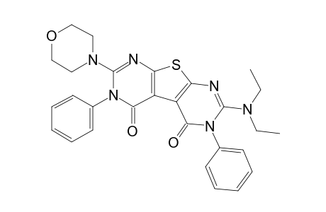 2-(Diethylamino)-3,6-diphenyl-7-(4-morpholinyl)thieno[2,3-d:5,4-d']dipyrimidine-4,5(3H,6H)-dione