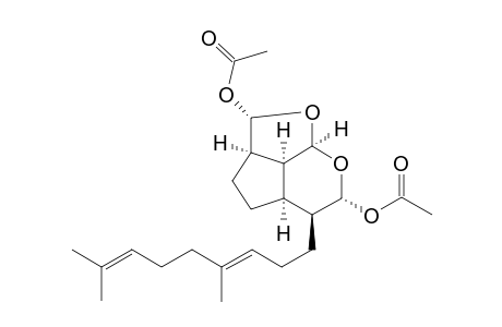 (2S,2aR,4aR,5S,6R,7aR,7bS)-5-[(3E)-4,8-Dimethyl-3,7-nonadienyl]-2a,3,4,4a,5,6,7a,7b-octahydro-2H-1,7-dioxacyclopenta[c,d]indene-2,6-diol diacetate