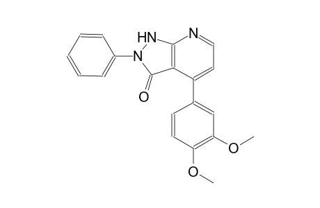 3H-pyrazolo[3,4-b]pyridin-3-one, 4-(3,4-dimethoxyphenyl)-1,2-dihydro-2-phenyl-