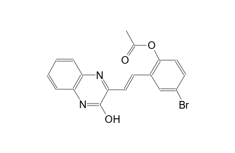 2-quinoxalinol, 3-[(E)-2-[2-(acetyloxy)-5-bromophenyl]ethenyl]-