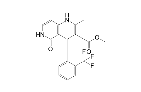 (+-)-(Z)-4-[2-(Trifluoromethyl)phenyl]-1,4,5,6-tetrahydro-2-methyl-5-oxo-1,6-naphthyridin-3-carboxylic acid methyl ester