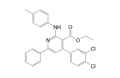 Ethyl 4-(3,4-dichlorophenyl)-2-[(4-methylphenyl)amino]-6-phenyl-3-pyridinecarboxylate