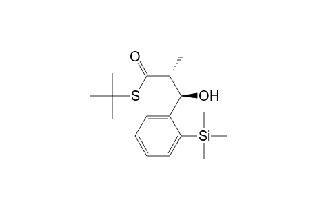 S-tert-Butyl (2R*,3R*)-3-Hydroxy-2-methyl-3-[2-(trimethylsilyl)phenyl]propanethioate