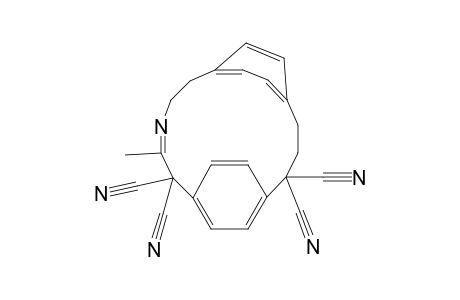 11-Azatricyclo[12.2.2.2(5,8)]eicosa-5,7,11,14,16,17,19-heptaene-2,2,13,13-tetracarbonitrile, 12-methyl-