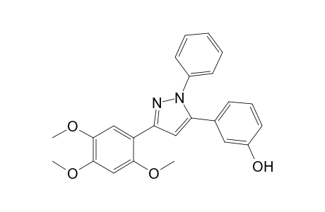 5-(3-Hydroxyphenyl)-1-phenyl-3-(2,4,5-trimethoxyphenyl)pyrazole