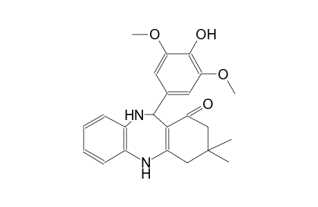 1H-dibenzo[b,e][1,4]diazepin-1-one, 2,3,4,5,10,11-hexahydro-11-(4-hydroxy-3,5-dimethoxyphenyl)-3,3-dimethyl-