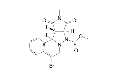 (3aS,6aS)-2-(2-Bromo-allyl)-5-methyl-4,6-dioxo-3-(R)-phenyl-hexahydro-pyrrolo[3,4-c]pyrazole-1-carboxylic acid methyl ester