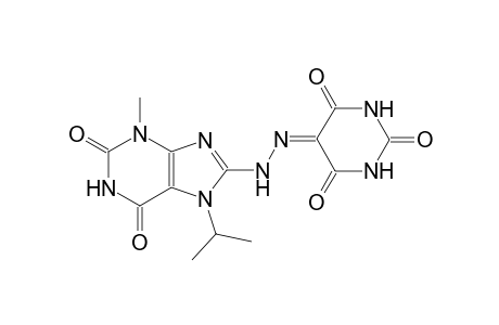 2,4,5,6(1H,3H)-pyrimidinetetrone 5-[(7-isopropyl-3-methyl-2,6-dioxo-2,3,6,7-tetrahydro-1H-purin-8-yl)hydrazone]