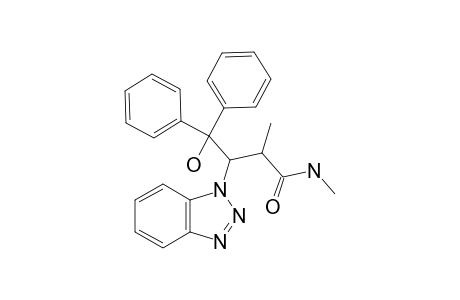 3-(benzotriazol-1-yl)-4-hydroxy-N,2-dimethyl-4,4-di(phenyl)butyramide