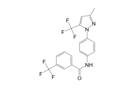 Benzamide, N-[4-[3-methyl-5-(trifluoromethyl)-1H-pyrazol-1-yl]phenyl]-3-(trifluoromethyl)-