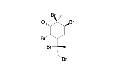 CIS-CARVONE-PENTABROMIDE;(1R,3S,4R,6S,8S)-1,3,6,8,9-PENTABROMO-P-METHAN-2-ONE