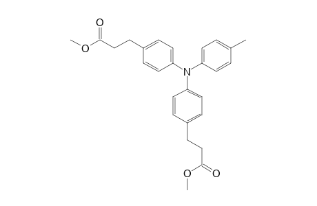 Benzenepropanoic acid, 4,4'-[(4-methylphenyl)imino]bis-, dimethyl ester