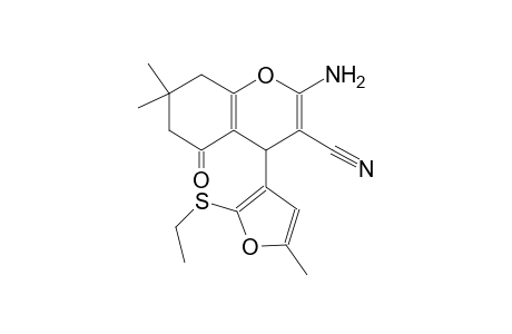 2-amino-4-[2-(ethylsulfanyl)-5-methyl-3-furyl]-7,7-dimethyl-5-oxo-5,6,7,8-tetrahydro-4H-chromene-3-carbonitrile