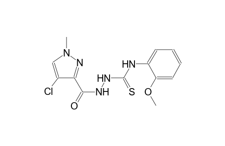2-[(4-chloro-1-methyl-1H-pyrazol-3-yl)carbonyl]-N-(2-methoxyphenyl)hydrazinecarbothioamide