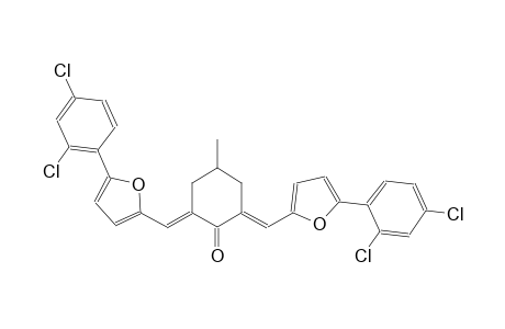 (2E,6E)-2,6-bis{[5-(2,4-dichlorophenyl)-2-furyl]methylene}-4-methylcyclohexanone