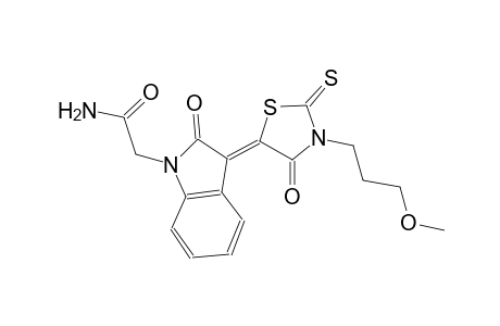 1H-indole-1-acetamide, 2,3-dihydro-3-[3-(3-methoxypropyl)-4-oxo-2-thioxo-5-thiazolidinylidene]-2-oxo-, (3Z)-