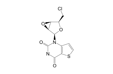 1-(5-CHLORO-5-DEOXY-2,3-EPOXY-BETA-D-LYXOFURANOSYL)-THIENO-[3.2-D]-PYRIMIDINE-2,4-DIONE