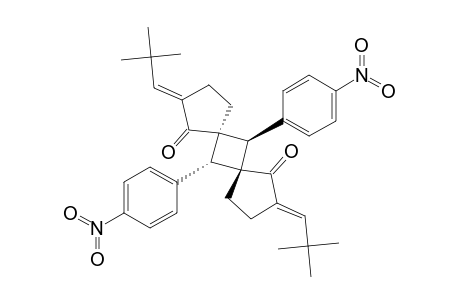 (5.alpha.,6.beta.,7.beta.,12.alpha.)-2,9-bis-[(E)-2,2-dimethylpropylidene]-6,12-bis(4-nitrophenyl)dispiro[4.1.4.1]dodecane-1,8-dione