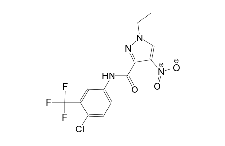 N-[4-chloro-3-(trifluoromethyl)phenyl]-1-ethyl-4-nitro-1H-pyrazole-3-carboxamide