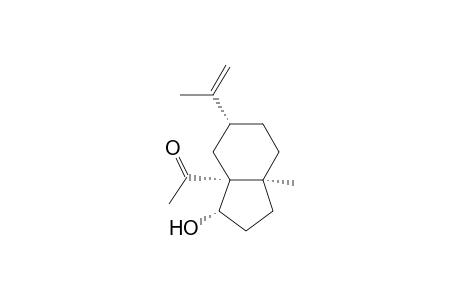 1-[(3S,3aR,5R,7aS)-3-hydroxy-5-isopropenyl-7a-methyl-2,3,4,5,6,7-hexahydro-1H-inden-3a-yl]ethanone
