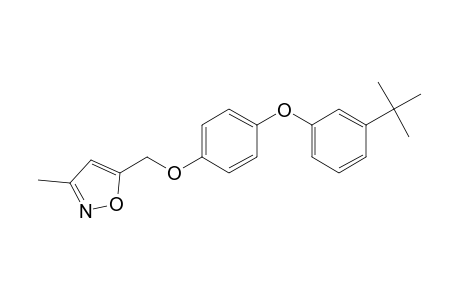 Isoxazole, 5-[[4-[3-(1,1-dimethylethyl)phenoxy]phenoxy]methyl]-3-methyl-