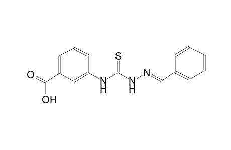 3-({[(2E)-2-benzylidenehydrazino]carbothioyl}amino)benzoic acid