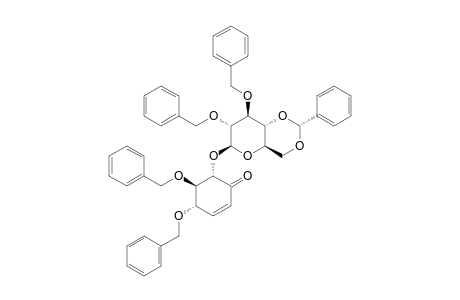 (4S,5R,6S)-6-(2,3-DI-O-BENZYL-4,6-O-BENZYLIDENE-BETA-D-GLUCOPYRANOSYLOXY)-4,5-(DIBENZYLOXY)-CYCLOHEX-2-ENONE