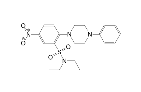 benzenesulfonamide, N,N-diethyl-5-nitro-2-(4-phenyl-1-piperazinyl)-