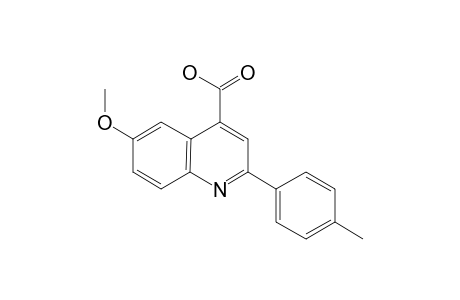 6-Methoxy-2-[p-tolyl]cinchoninic acid