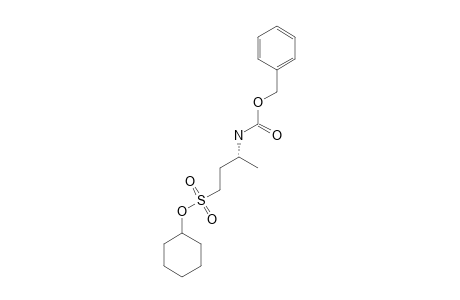 CYCLOHEXYL-(R)-(-)-3-(BENZYLOXYCARBONYLAMINO)-BUTANESULFONATE