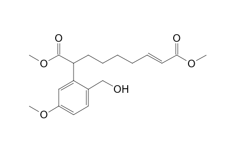 Dimethyl 8-(2-hydroxymethyl-5-methoxyphenyl)non-2-enedioate