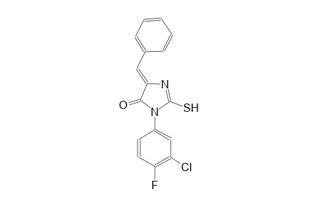4H-imidazol-4-one, 3-(3-chloro-4-fluorophenyl)-3,5-dihydro-2-mercapto-5-(phenylmethylene)-, (5Z)-