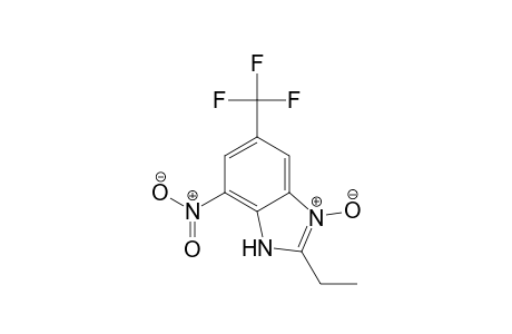 1H-Benzimidazole, 2-ethyl-7-nitro-5-(trifluoromethyl)-, 3-oxide
