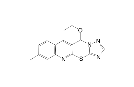 11-Ethoxy-7-methyl[1,2,4]triazolo[5',1':2,3][1,3]thiazino[6,5-b]quinoline