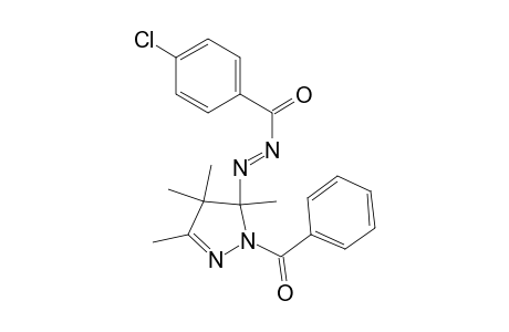 1H-Pyrazole, 1-benzoyl-5-[(4-chlorobenzoyl)azo]-4,5-dihydro-3,4,4,5-tetramethyl-