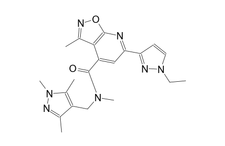 isoxazolo[5,4-b]pyridine-4-carboxamide, 6-(1-ethyl-1H-pyrazol-3-yl)-N,3-dimethyl-N-[(1,3,5-trimethyl-1H-pyrazol-4-yl)methyl]-