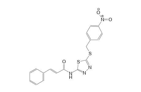 (2E)-N-{5-[(4-nitrobenzyl)sulfanyl]-1,3,4-thiadiazol-2-yl}-3-phenyl-2-propenamide