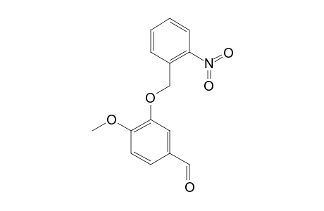 3-(ORTHO-NITROBENZYLOXY)-4-METHOXYBENZALDEHYDE